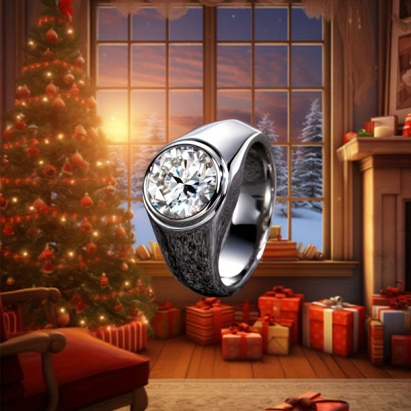925 silver with 3ct moissanite simple atmosphere fashion without losing elegance creative suitable for daily party party dating anniversary christmas day valentine's day birthday wear gift must have