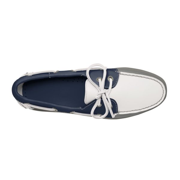 women's leather boat shoe the grey collection