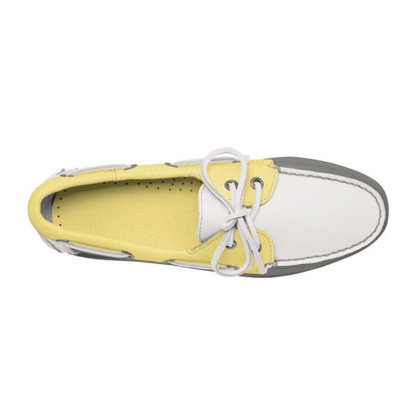 women's leather boat shoe the grey collection