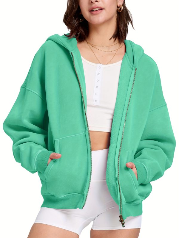 faiable mens womens double zip up hoodie oversized acid wash fashion elegant jacket heavyweight fleece cotton zipper coat vintage