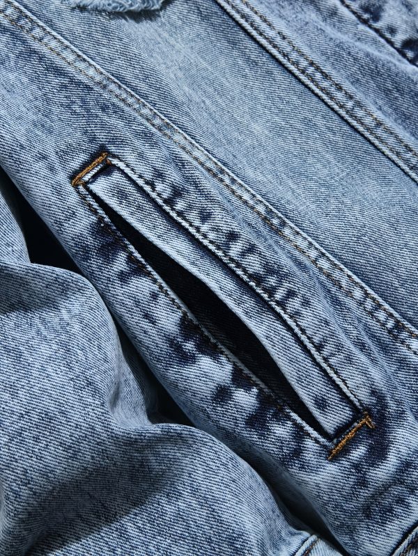 men's ripped denim jacket for all seasons