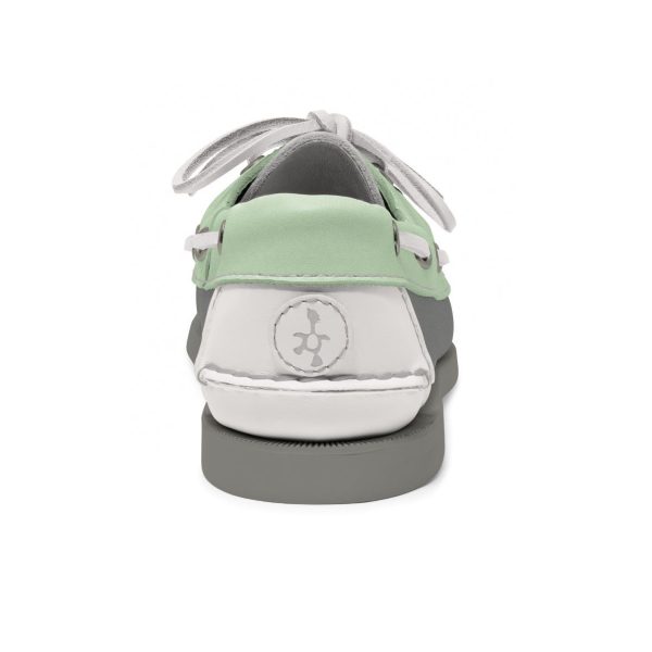 women's leather boat shoe the grey collection