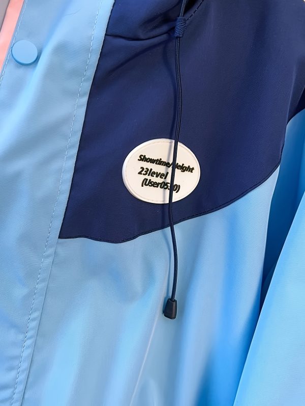 women's spring and autumn 2025 new sporty style jacket in candy color with contrasting side stripes, letter decals, hooded drawstring zipper cardigan jacket with pockets for casual all match wear