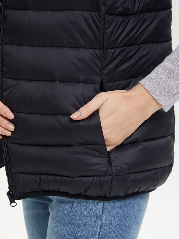 vest for women with battery pack included, warm slim suitable for charging electric vest, wear power bank machine washable and dry cleaned, long stay warm