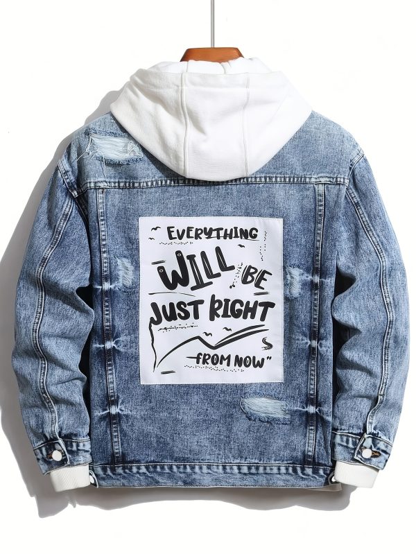 men's ripped denim jacket for all seasons