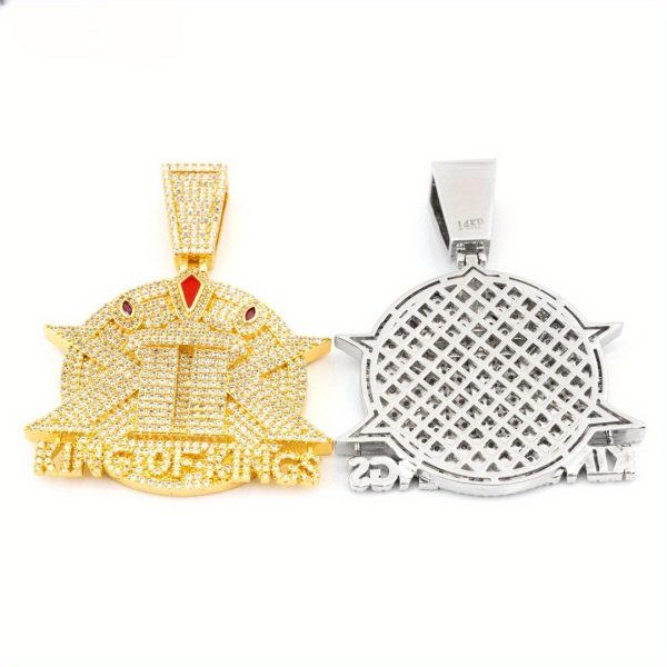 925 silver moissan men's full solid hip hop disc letter pendant fashion pendant men's women's ring pendant necklace fashion trend father's day gift birthday gift holiday gift perfect gift