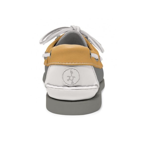 women's leather boat shoe the grey collection