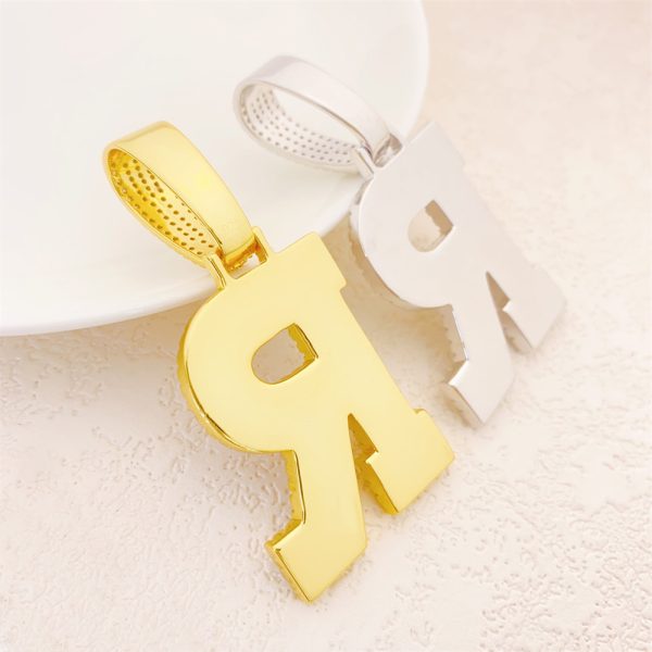 hot deal 26 letter pendant s925 925 silver full set moissanite can be worn through tennis chains
