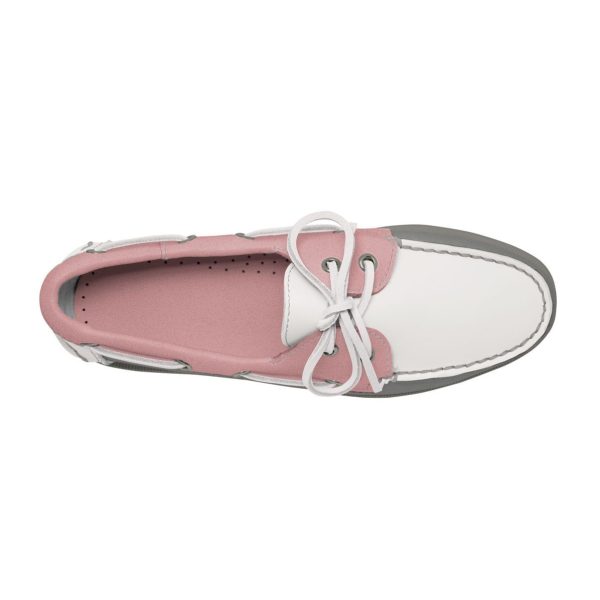 women's leather boat shoe the grey collection