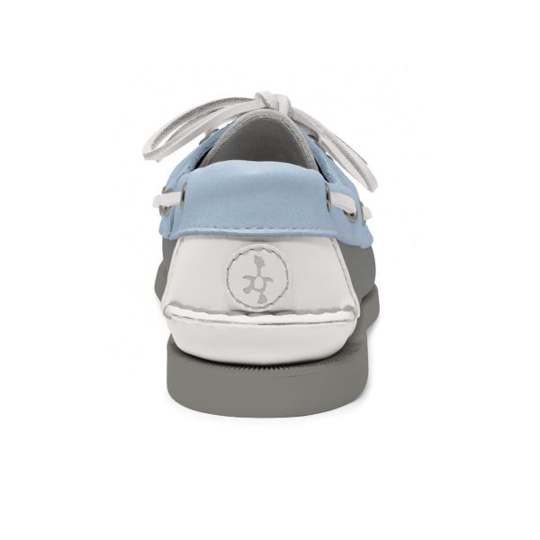 women's leather boat shoe the grey collection