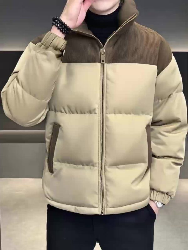 2025 new winter men's coat hooded, casual, plus size velvet for cold weather
