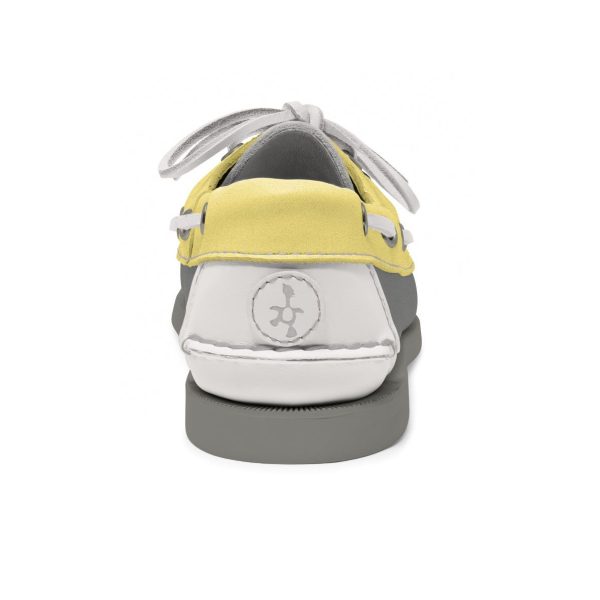 women's leather boat shoe the grey collection
