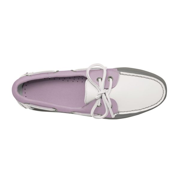women's leather boat shoe the grey collection