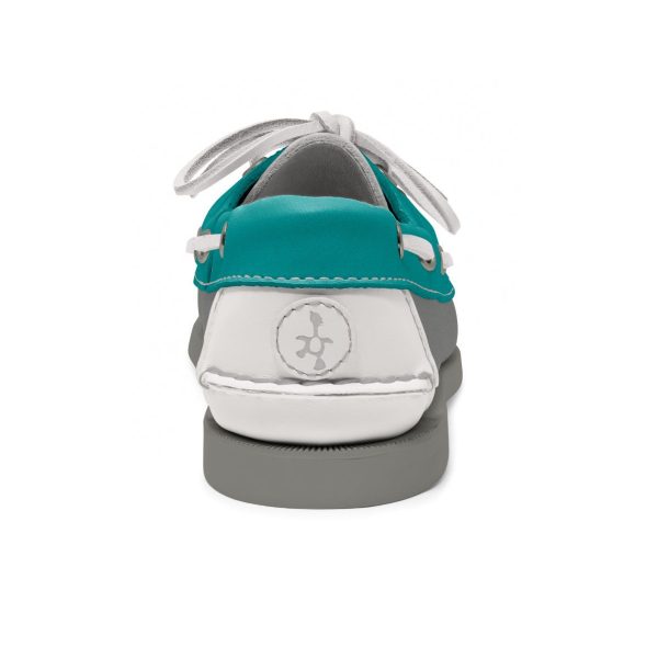 women's leather boat shoe the grey collection